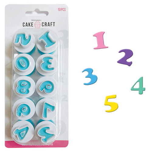 Cake Craft Mini Number Plunger Cutters