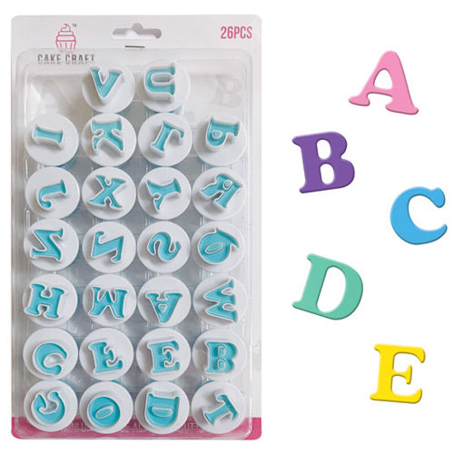 Cake Craft Mini Uppercase Plunger Cutters