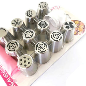 Cake Craft Russian Piping Tip Set 13pcs