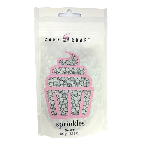 Cake Craft Silver Sequins Edible Sprinkles 100g