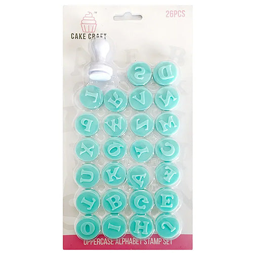 Cake Craft Uppercase Alphabet Stamp Set