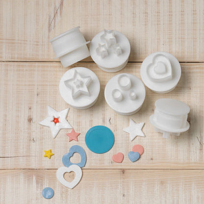 Cake Star Push Easy Plunger Cutters Shapes 6pcs