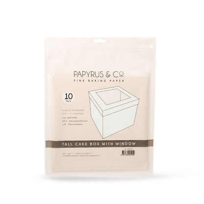 Papyrus 10" Tall Cake Box with Window