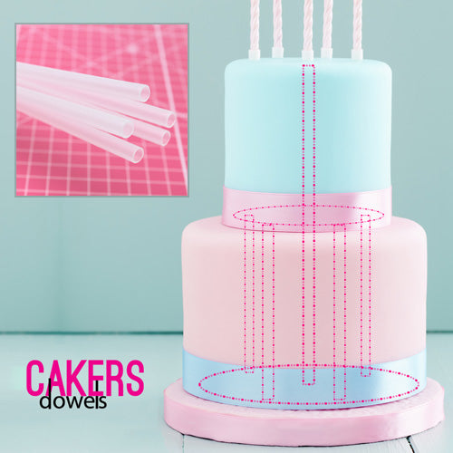 Opaque Cake Dowels 30cm 10pcs