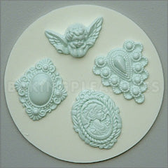 Alphabet Moulds Cameo Silicone Mould