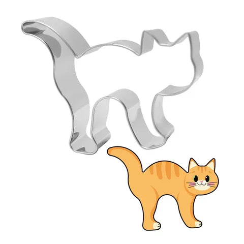 Cat | Stainless Steel Cookie Cutter Halloween Animals