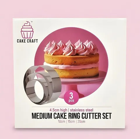 MEDIUM CAKE RING CUTTER SET | 3 PC