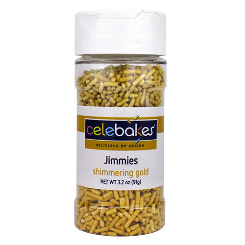 Celebakes Jimmies Gold Sprinkles 91g