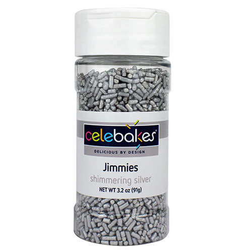 Celebakes Jimmies Silver Sprinkles 91g