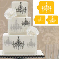 Chandelier Cake Stencil Set