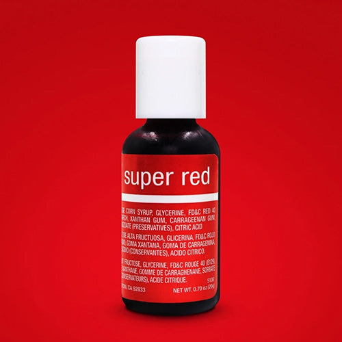 Chefmaster Liqua-Gel Super Red 0.7oz