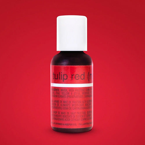 Chefmaster Liqua-Gel Tulip Red (No Taste) 0.7oz