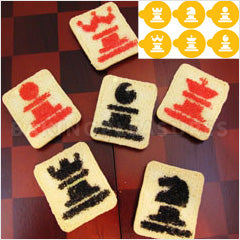 Chess Cookie Stencils 6pcs