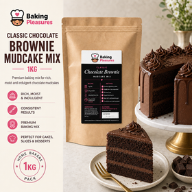 Baking Pleasures Chocolate Mudcake Brownie Mix 1kg