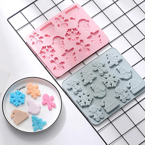 Christmas 12 Cavity Silicone Mould