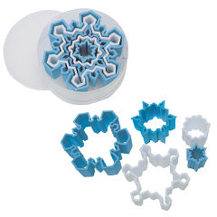 Christmas Snowflake Plastic Cutters 5pcs