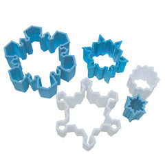 Christmas Snowflake Plastic Cutters 5pcs