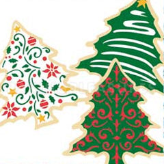 Christmas Tree Cookie Cutter & stencil Set