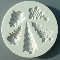 Alphabet Moulds Christmas Trees Silicone Mould