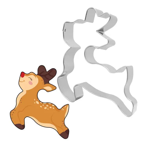 Reindeer Christmas | Stainless Steel Cookie Cutter