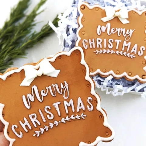 Cookie Debosser Stamp | Merry Christmas 1