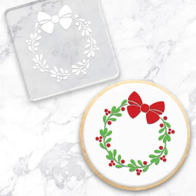 Cookie Debosser Stamp | Christmas Wreath