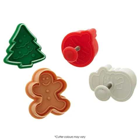 Christmas Plunger Cutters 4pcs