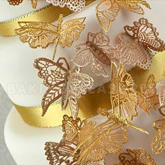 Claire Bowman Beautiful Butterflies Cake Lace Mat