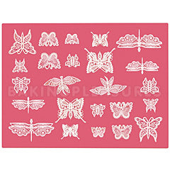 Claire Bowman Beautiful Butterflies Cake Lace Mat