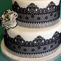 Claire Bowman Cake Lace Mix - Black 200g