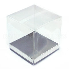 Clear Boxes w Silver Insert 6pcs