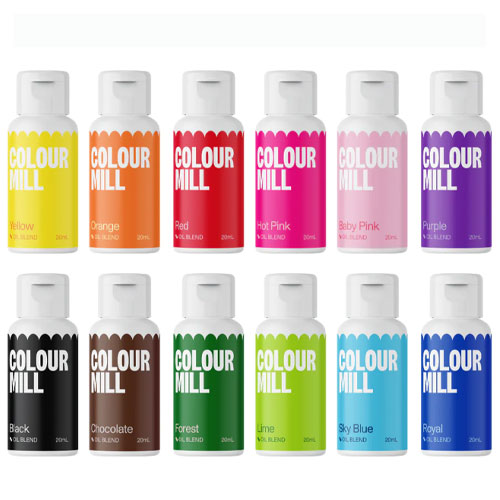 Colour Mill Oil Based Colouring 20ml Kickstarter Set 12pcs – Baking