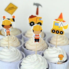 Construction Paper Cupcake Picks 24pcs