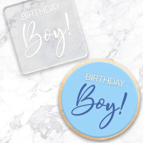 Cookie Debosser Stamp Birthday Boy