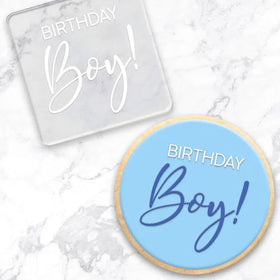 Cookie Debosser Stamp Birthday Boy