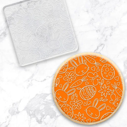 Cookie Debosser Stamp Easter Bunny & Egg Pattern