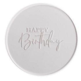 Cookie Embosser Stamp Happy Birthday