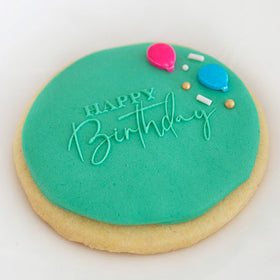 Cookie Embosser Stamp Happy Birthday