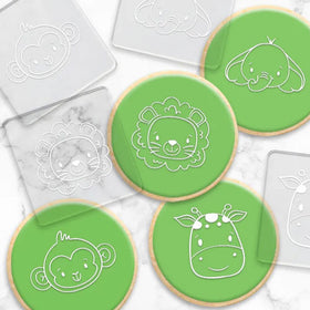 Cookie Debosser Stamp Jungle 4pcs