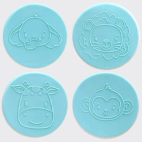 Cookie Debosser Stamp Jungle 4pcs