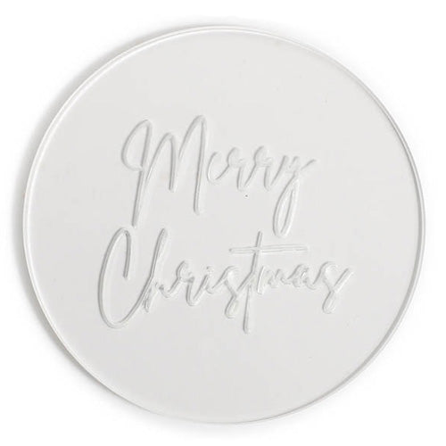 Cookie Embosser Stamp Merry Christmas 1