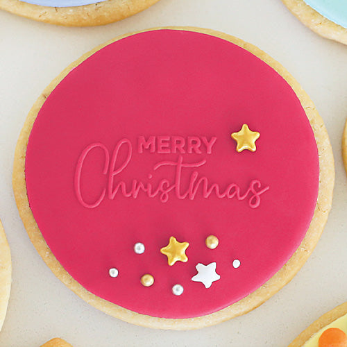 Cookie Embosser Stamp Merry Christmas 2