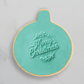 Cookie Embosser Stamp Merry Christmas