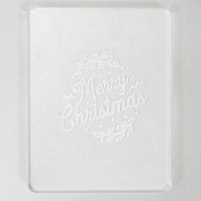 Cookie Embosser Stamp Merry Christmas