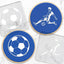 Cookie Debosser Stamp Soccer Football 2pcs