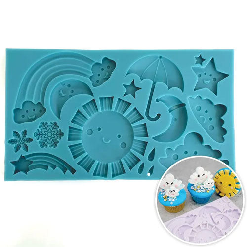 Cute Weather Silicone Mould