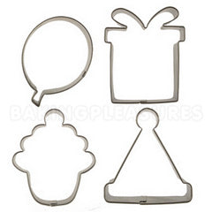 Cutie Cupcake Birthday Cutter Set  4pcs