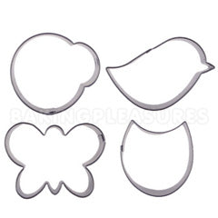 Cutie Cupcake Flutter Friends Cutter Set 4pcs