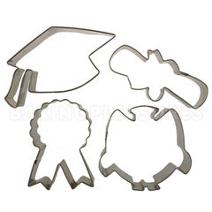 Cutie Cupcake Graduation Cutter Set  4pcs