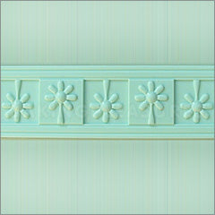 Alphabet Moulds Daisy Border Silicone Mould